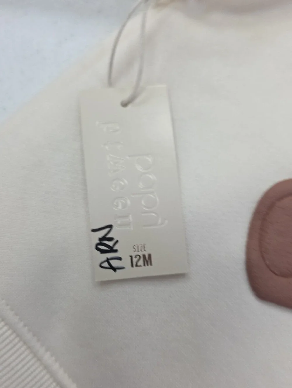 btween Cream Hoodie and Jogger Set with Pink Heart Motifs - Picture 7 of 9